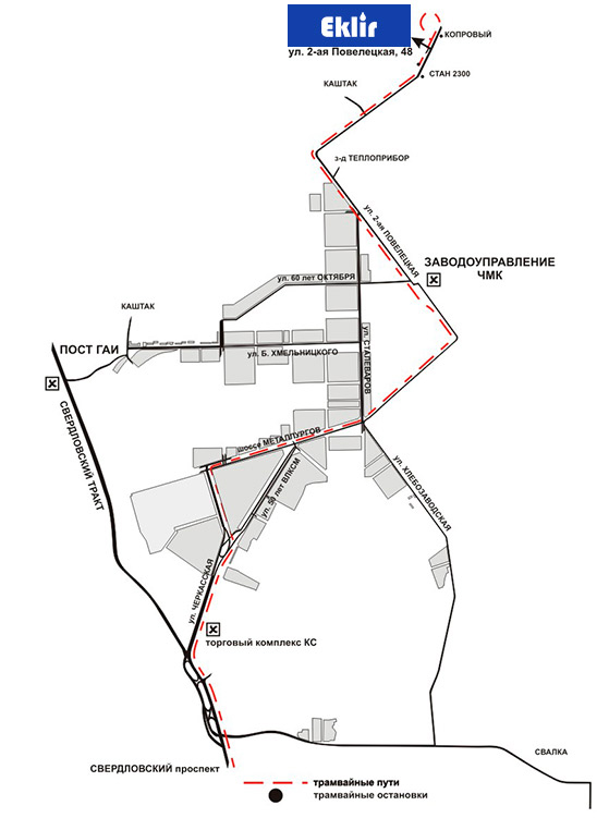 Схема проезда со стороны Троицка